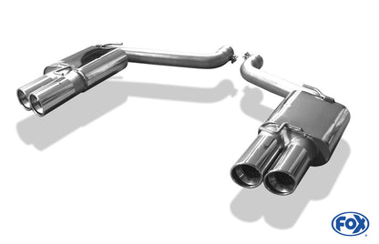 FOX Chrysler 300C SRT8 Endschalldämpfer rechts/links - 2x100 Typ 17 rechts/links