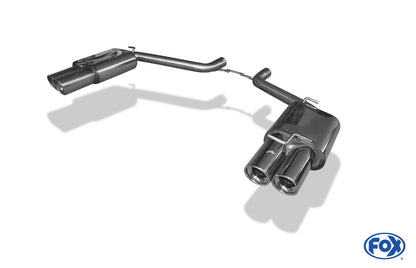 FOX Chrysler 300C 5,7l Endschalldämpfer rechts/links Doppelrohr - 2x100 Typ 17 rechts/links