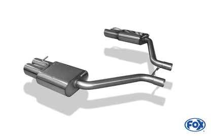 FOX Chrysler 300C 3,5l Endschalldämpfer rechts/links Doppelrohr - 2x100 Typ 17 rechts/links