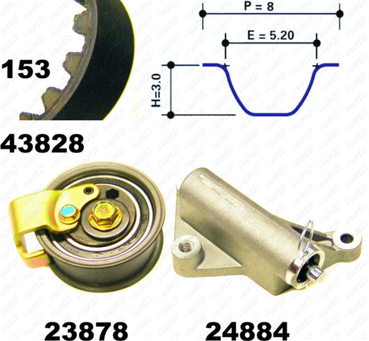 MAPCO Zahnriemensatz 23827