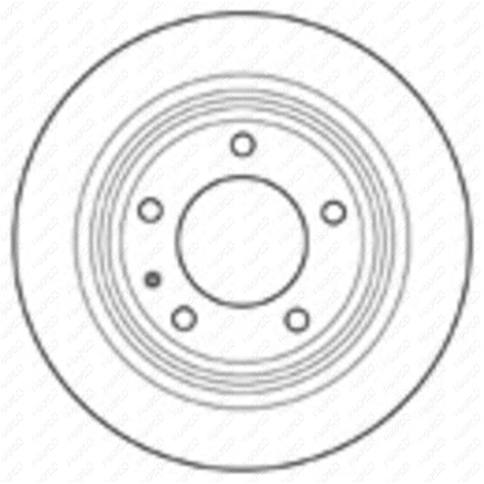 MAPCO Bremsscheibe Hinterachse  15712
