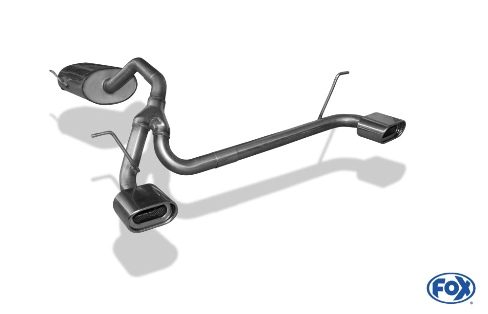 FOX Daihatsu Terios J2 4x4 Endschalldämpfer Ausgang rechts/links - 135x80 Typ 53 rechts/links