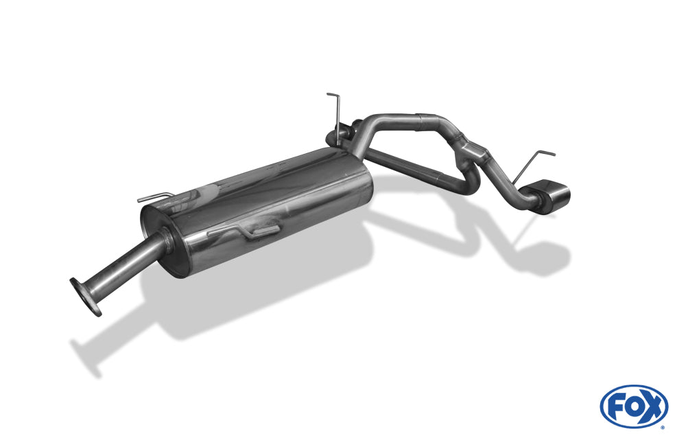 FOX Daihatsu Terios J2 4x4 Endschalldämpfer Ausgang rechts/links - 135x80 Typ 53 rechts/links