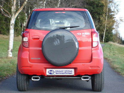 FOX Daihatsu Terios J2 4x4 Endschalldämpfer Ausgang rechts/links - 135x80 Typ 53 rechts/links