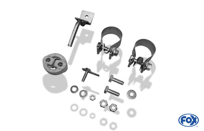 FOX Daihatsu Terios J2 4x4 Endschalldämpfer Ausgang rechts/links - 135x80 Typ 53 rechts/links