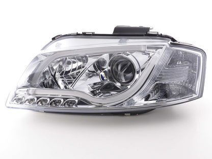 Scheinwerfer Set Daylight LED Tagfahrlicht Audi A3 Typ 8P/8PA Bj. 03-08 chrom