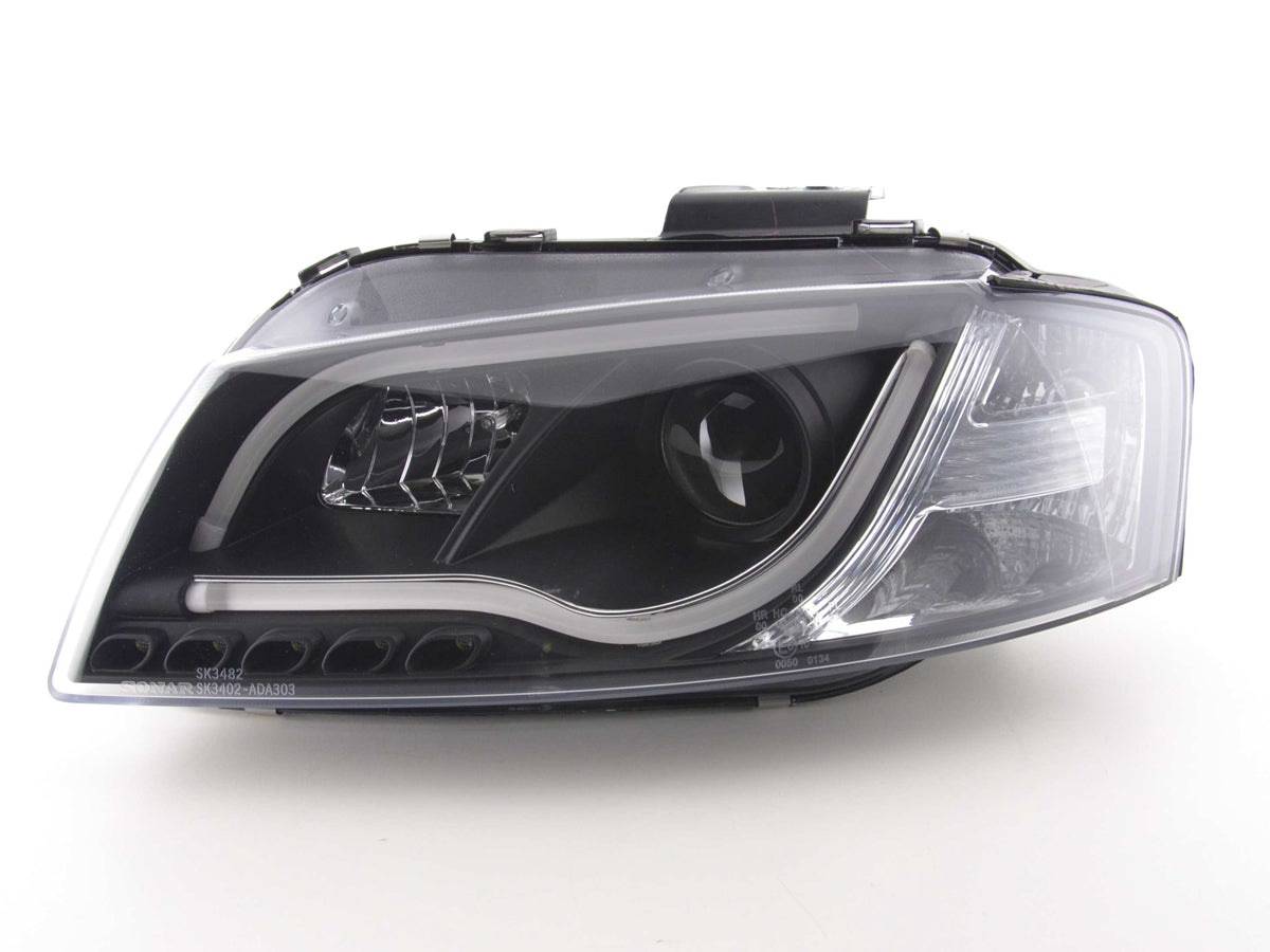 Scheinwerfer Set Daylight LED Tagfahrlicht Audi A3 Typ 8P/8PA Bj. 03-08 schwarz