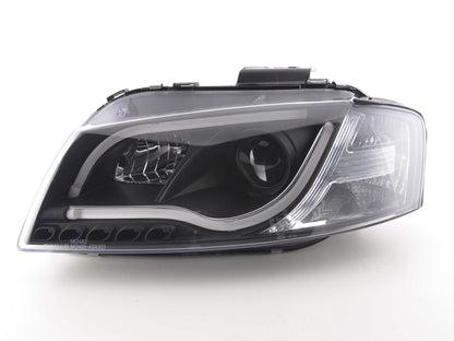 Scheinwerfer Set Daylight LED Tagfahrlicht Audi A3 Typ 8P/8PA Bj. 03-08 schwarz