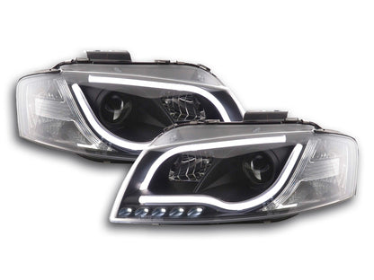 Scheinwerfer Set Daylight LED Tagfahrlicht Audi A3 Typ 8P/8PA Bj. 03-08 schwarz
