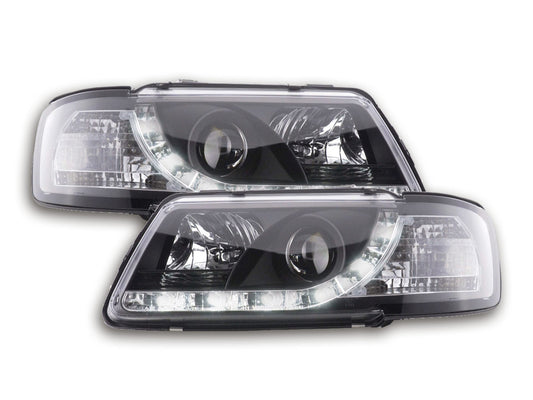 Scheinwerfer Set Daylight LED Tagfahrlicht Audi A3 Typ 8L  96-00 schwarz