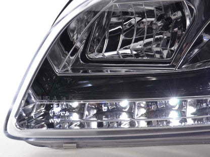 Scheinwerfer Set Daylight LED TFL-Optik Audi A4 Typ 8E Bj. 05-07 chrom