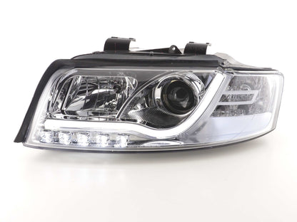 Scheinwerfer Set Daylight LED Tagfahrlicht Audi A4 Typ 8E Bj. 01-04 chrom