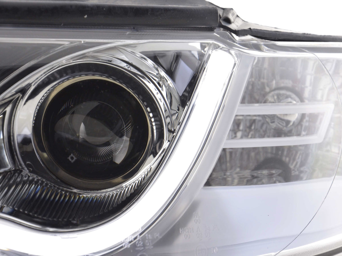 Scheinwerfer Set Daylight LED Tagfahrlicht Audi A4 Typ 8E Bj. 01-04 chrom