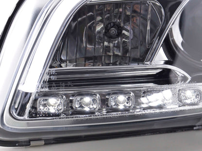 Scheinwerfer Set Daylight LED TFL-Optik Audi A4 Typ 8E Bj. 04-08 chrom