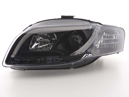 Scheinwerfer Set Daylight LED TFL-Optik Audi A4 Typ 8E Bj. 04-08 schwarz