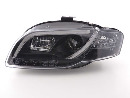 Scheinwerfer Set Daylight LED Tagfahrlicht Audi A4 Typ 8E  05-07 schwarz