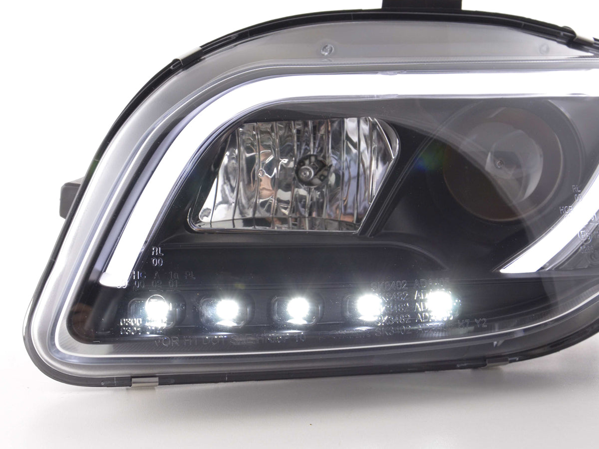 Scheinwerfer Set Daylight LED Tagfahrlicht Audi A4 Typ 8E  05-07 schwarz
