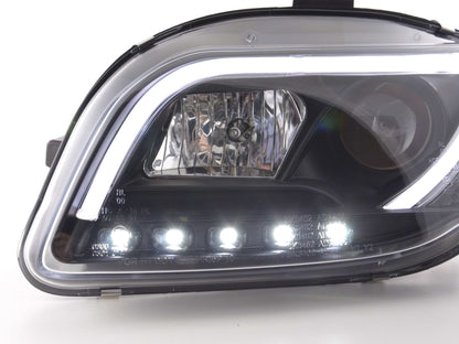 Scheinwerfer Set Daylight LED Tagfahrlicht Audi A4 Typ 8E  05-07 schwarz