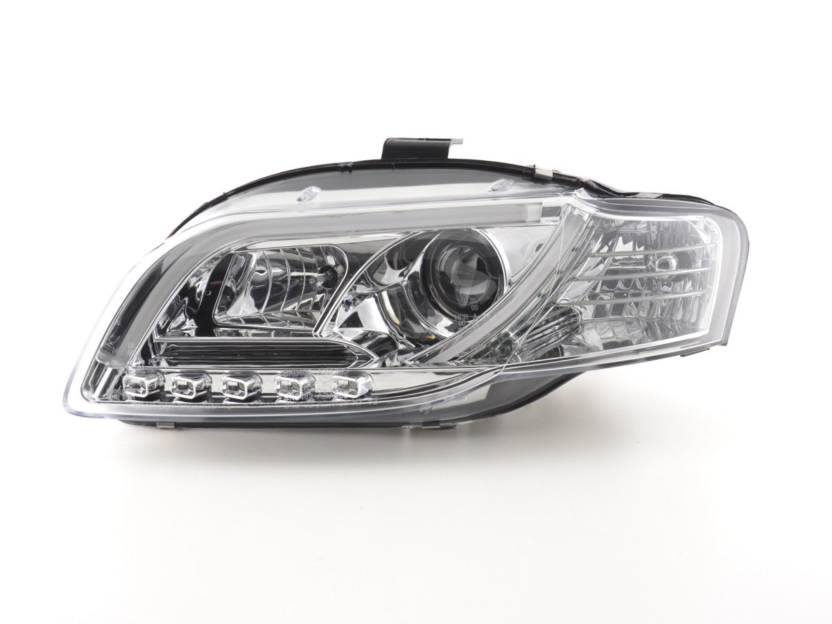 Scheinwerfer Set Daylight LED Tagfahrlicht Audi A4 B7 8E Bj. 04-08 chrom