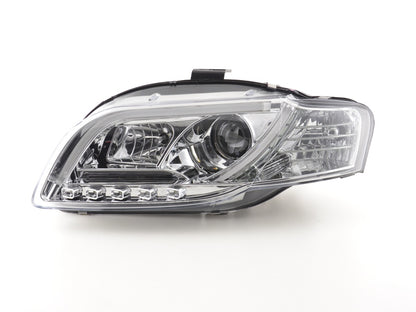 Scheinwerfer Set Daylight LED Tagfahrlicht Audi A4 B7 8E Bj. 04-08 chrom