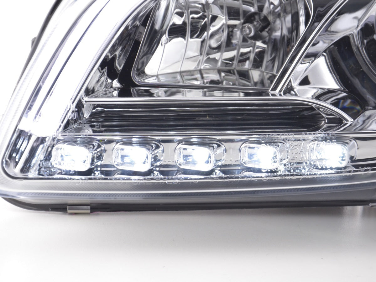 Scheinwerfer Set Daylight LED Tagfahrlicht Audi A4 B7 8E Bj. 04-08 chrom