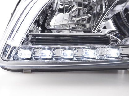 Scheinwerfer Set Daylight LED Tagfahrlicht Audi A4 B7 8E Bj. 04-08 chrom