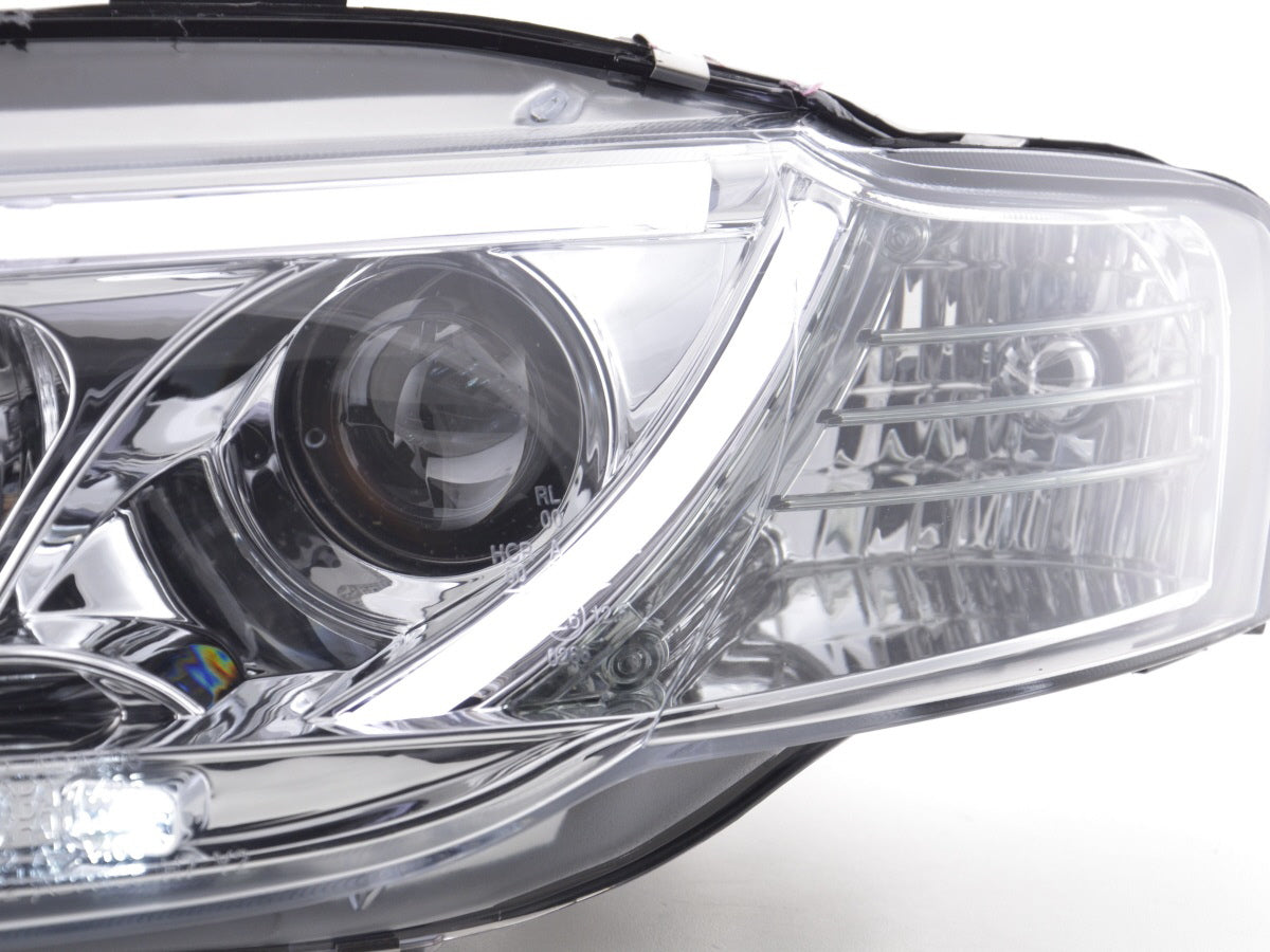 Scheinwerfer Set Daylight LED Tagfahrlicht Audi A4 B7 8E Bj. 04-08 chrom