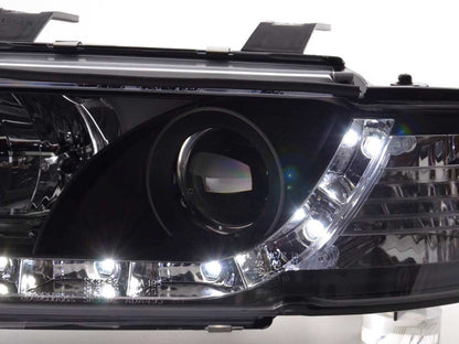 Scheinwerfer Set Daylight LED TFL-Optik Audi A4 B5 8D Bj. 95-99 schwarz