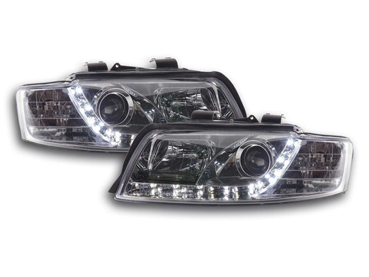 Scheinwerfer Set Daylight LED TFL-Optik Audi A4 Typ 8E Bj. 01-04 chrom