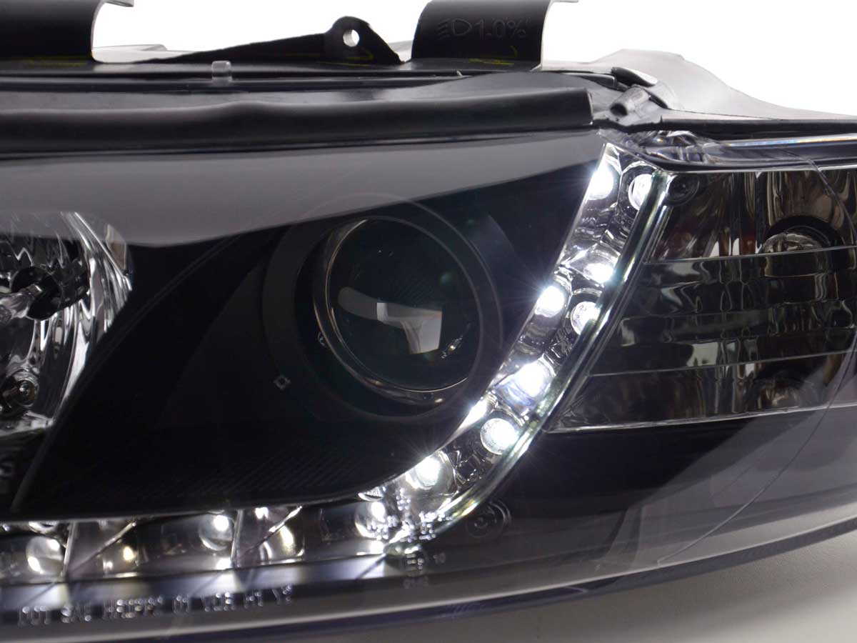 Scheinwerfer Set Daylight LED TFL-Optik Audi A4 Typ 8E Bj. 01-04 schwarz