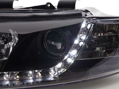 Scheinwerfer Set Daylight LED TFL-Optik Audi A4 Typ 8E Bj. 01-04 schwarz