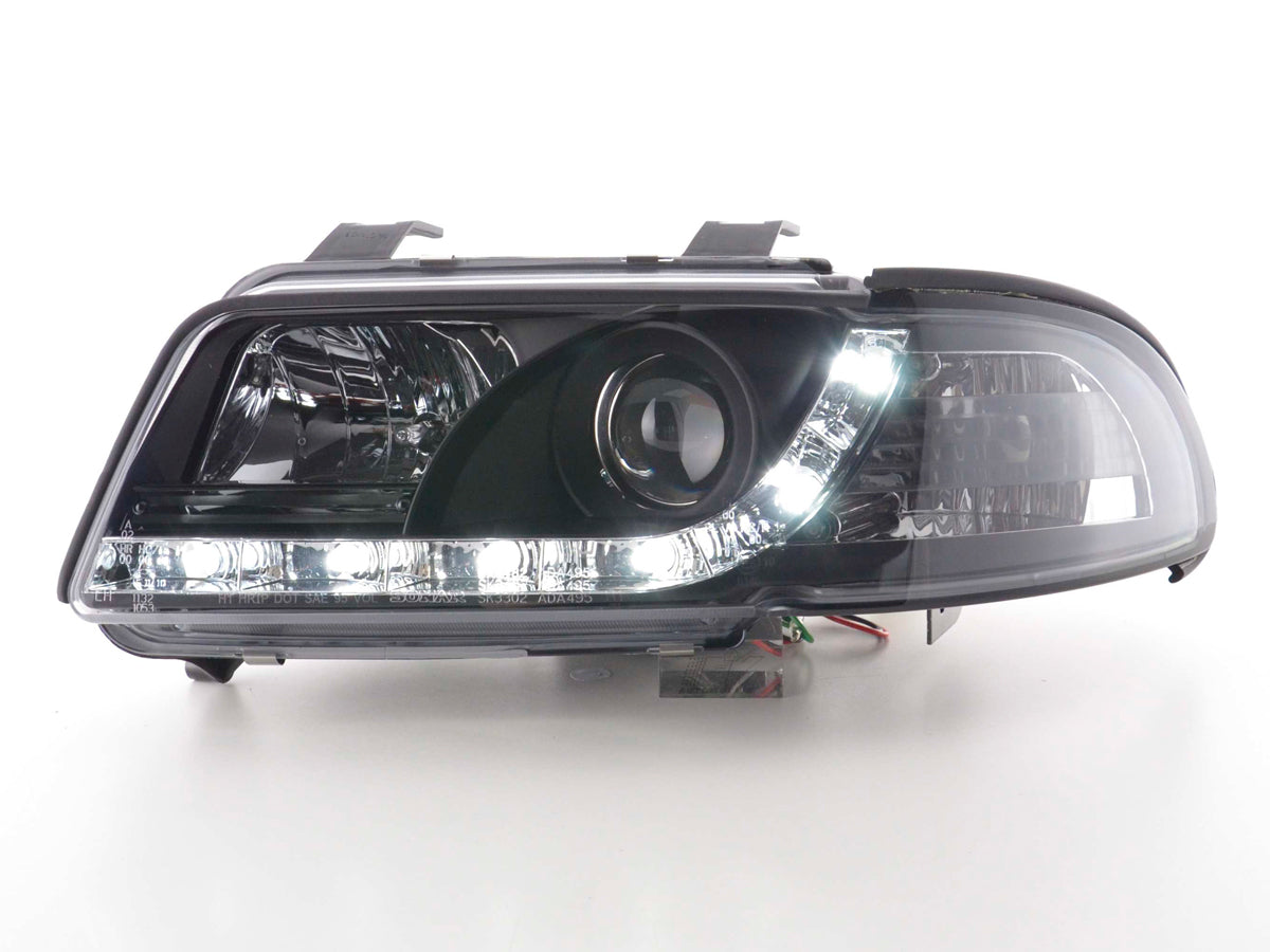 Scheinwerfer Set Daylight LED Tagfahrlicht Audi A4 B5 8D Bj. 99-01 chrom