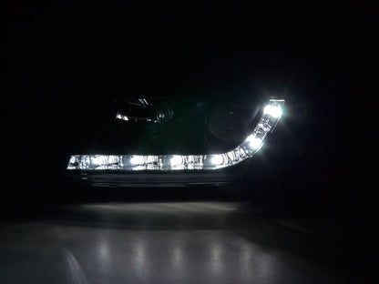Scheinwerfer Set Daylight LED Tagfahrlicht Audi A4 B5 8D Bj. 99-01 chrom