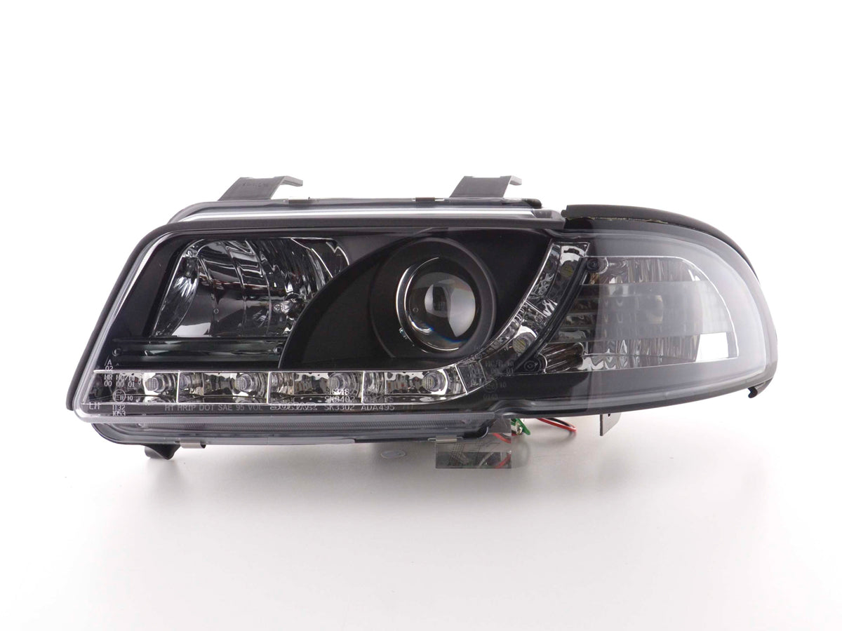 Scheinwerfer Set Daylight LED Tagfahrlicht Audi A4 B5 8D Bj. 99-01 chrom
