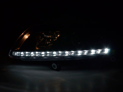 Scheinwerfer Set Daylight LED Tagfahrlicht Audi A6 Typ 4F Bj. 04-08 schwarz