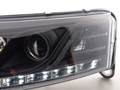 Scheinwerfer Set Daylight LED Tagfahrlicht Audi A6 Typ 4F Bj. 04-08 schwarz