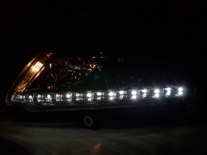 Scheinwerfer Set Daylight LED TFL-Optik Audi A6 Typ 4F Bj. 04-08 chrom