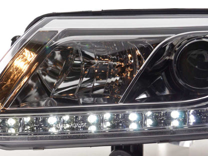 Scheinwerfer Set Daylight LED TFL-Optik Audi A6 Typ 4F Bj. 04-08 chrom