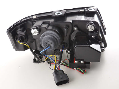 Scheinwerfer Set Daylight LED Tagfahrlicht Audi A6 Typ 4B Bj. 97-01 chrom