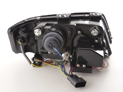Scheinwerfer Set Daylight LED Tagfahrlicht Audi A6 Typ 4B Bj. 97-01 schwarz