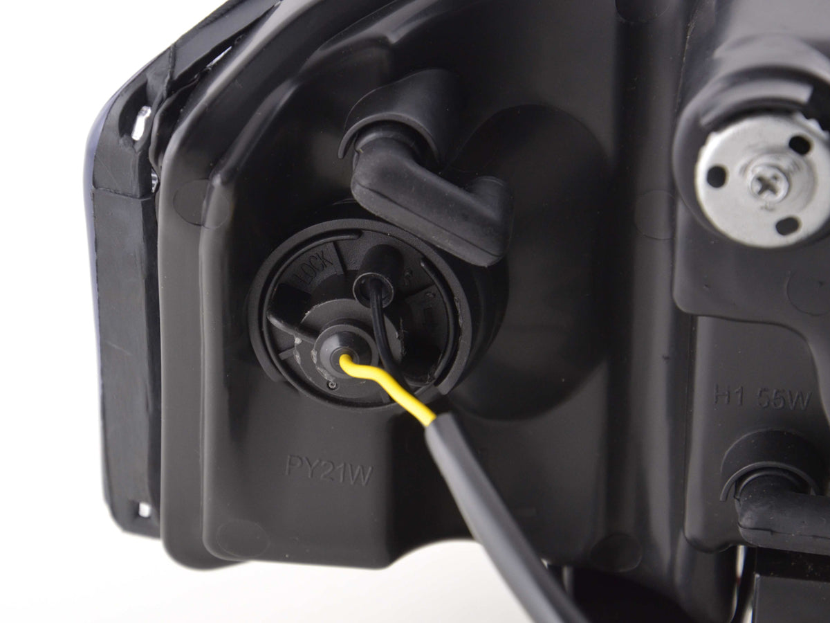 Scheinwerfer Set Daylight LED Tagfahrlicht Audi A6 Typ 4B Bj. 97-01 schwarz