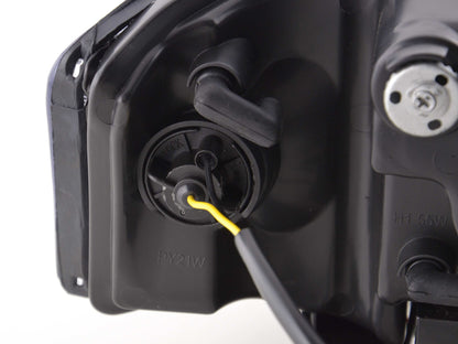 Scheinwerfer Set Daylight LED Tagfahrlicht Audi A6 Typ 4B Bj. 97-01 schwarz