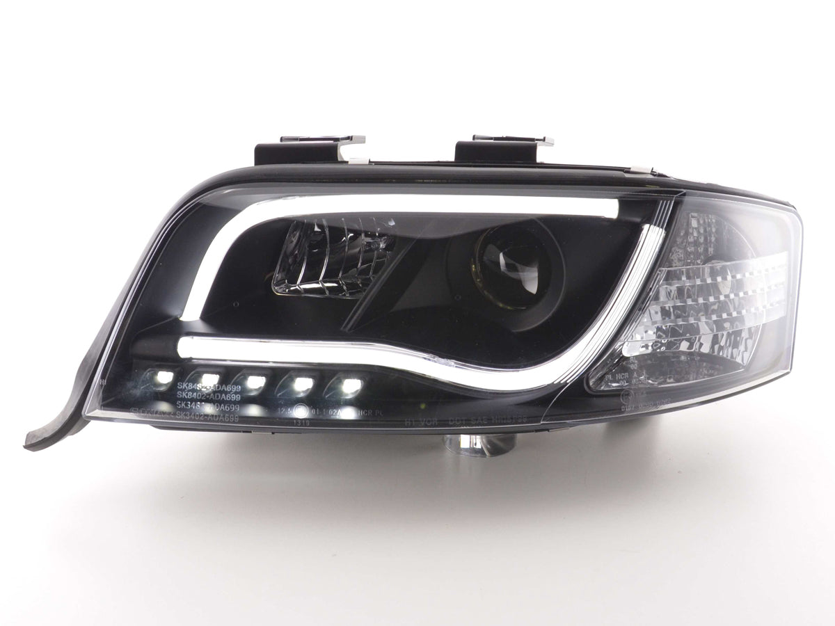 Scheinwerfer Set Daylight LED Tagfahrlicht Audi A6 Typ 4B Bj. 01-04 schwarz