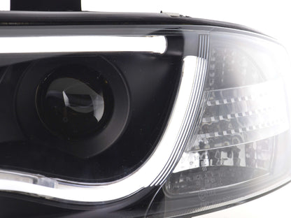 Scheinwerfer Set Daylight LED Tagfahrlicht Audi A6 Typ 4B Bj. 01-04 schwarz