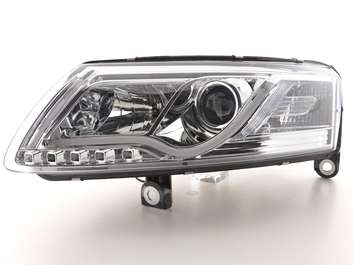 Scheinwerfer Set Daylight LED TFL-Optik Audi A6 Typ 4F Bj. 04-08 chrom