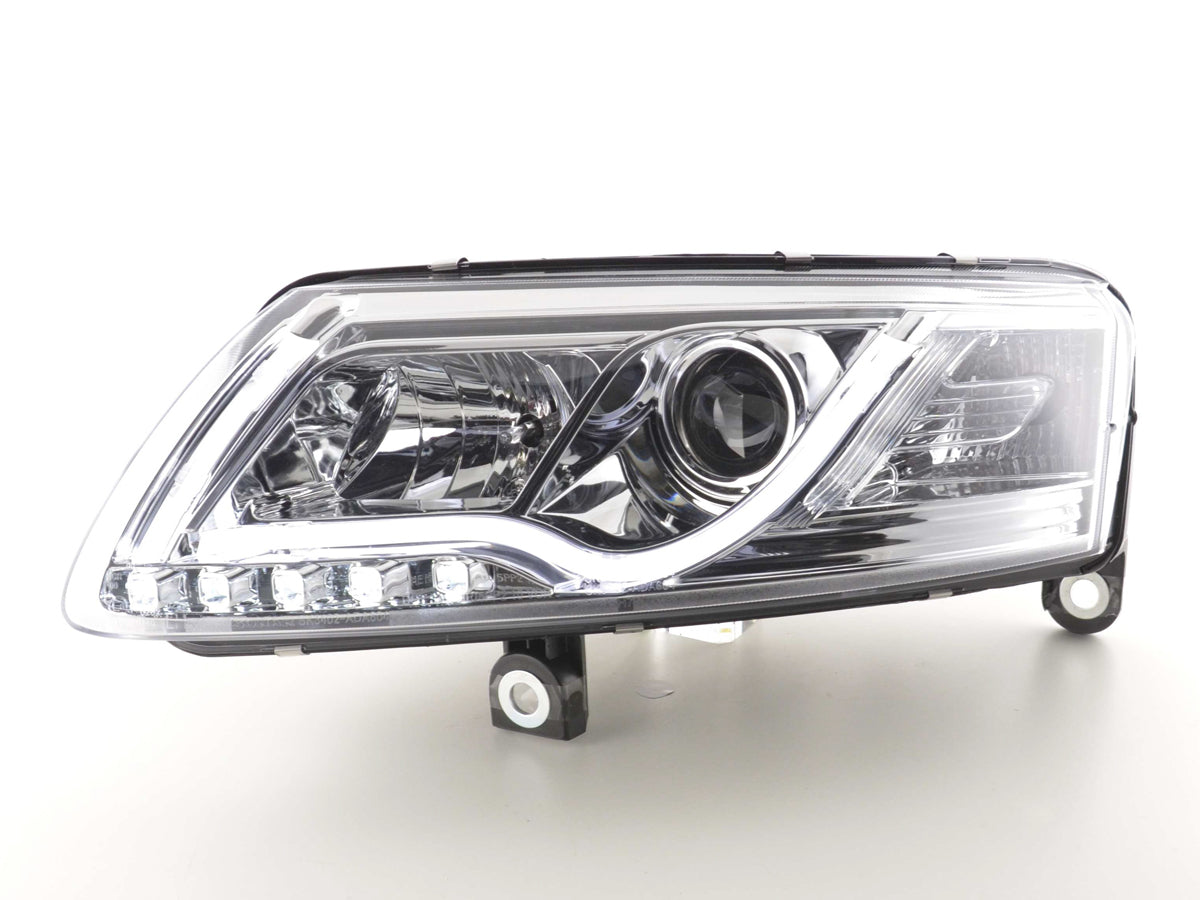 Scheinwerfer Set Daylight LED Tagfahrlicht Audi A6 Typ 4F Bj. 04-08 chrom