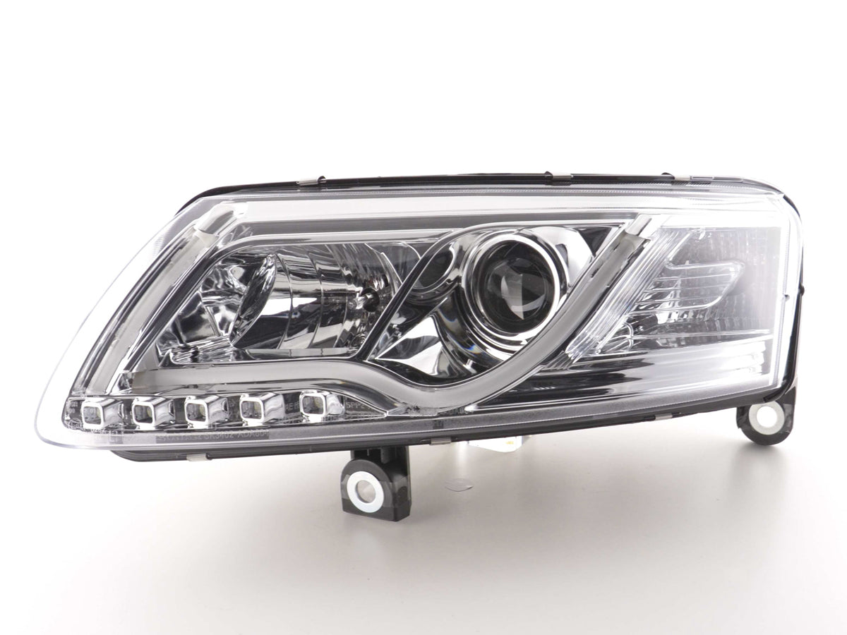 Scheinwerfer Set Daylight LED Tagfahrlicht Audi A6 Typ 4F Bj. 04-08 chrom