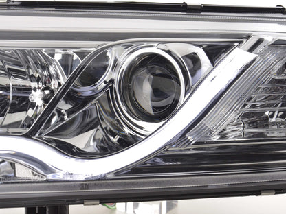 Scheinwerfer Set Daylight LED Tagfahrlicht Audi A6 Typ 4F Bj. 04-08 chrom