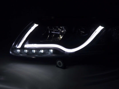 Scheinwerfer Set Daylight LED Tagfahrlicht Audi A6 Typ 4F Bj. 04-08 schwarz