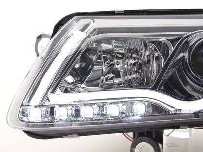 Scheinwerfer Set Daylight LED Tagfahrlicht Audi A6 Typ 4F Bj. 04-08 chrom